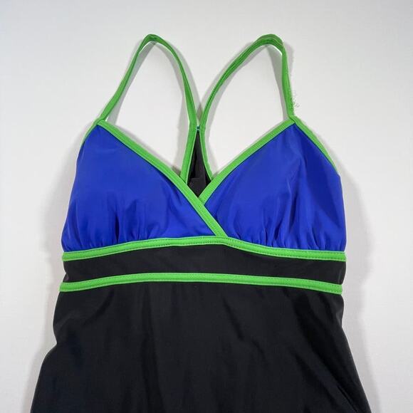 Catalina One Piece Swim Suit, Size XL, Color Block with Low Backp - Picture 3 of 7
